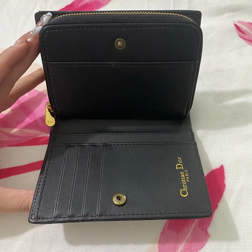 Dior Blue Oblique 30 Montaigne Lotus Wallet